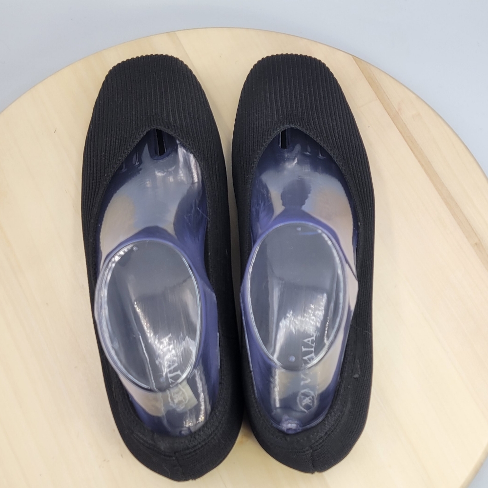 Vivaia Square-Toe V-Cut Flats Margot 2.0 Black Women Size EU 40.5 or US 9 to 9.5 - Picture 6 of 11